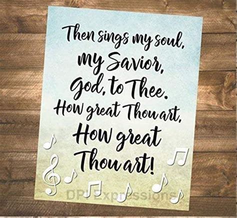 How Great Thou Art Hymn Art Print Then Sings My Soul