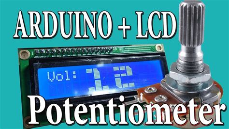Arduino Lcd Big Digits With Potentiometer Tutorial Youtube