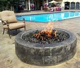 Round Gas Fire Pit Insert Images