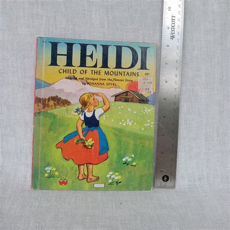 Heidijohanna Spyri Adapted And Abridgedwonder Books1974 Etsy