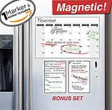 Magnetic Weekly Calendar For Refrigerator Images