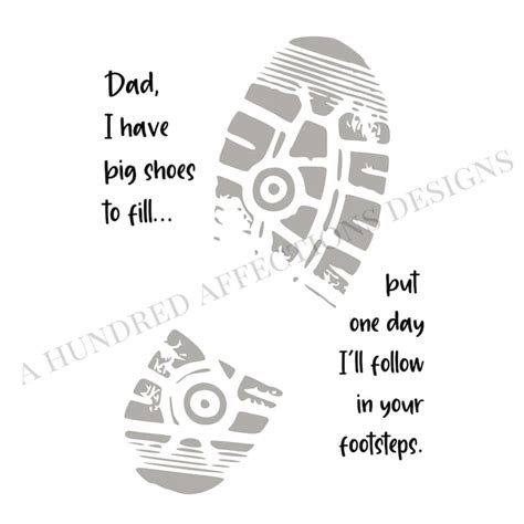 Following In Footsteps Fathers Day Printable Dad Etsy Australia
