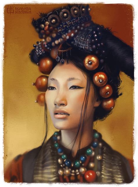 Tibetan Woman Isabella Koelman Tibetan Woman Art