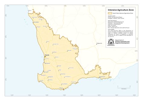 Wa Map South West Map Of Beacon