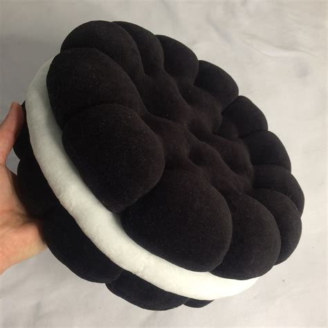 Cookie Pillow Pillow Black And White Cookie Mothers Day Etsy