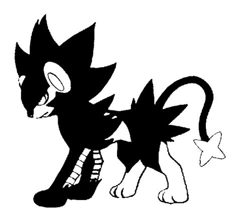 Kleurplaten Pokemon Luxray Coloring Pages Pokemon Luxray Drawings