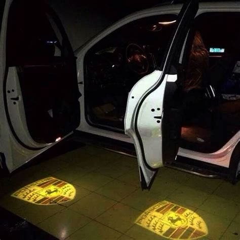 Porsche Oem Car Door Logo Led Welcome Projector Ghost Shadow Lights