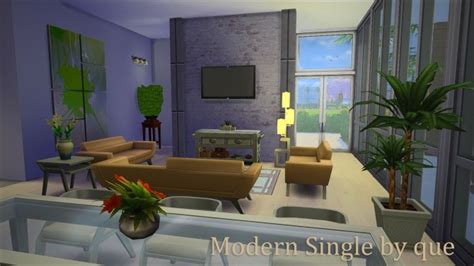 Modern Single Luxurious Home By Quiescence90 At Mod The Sims Sims 4