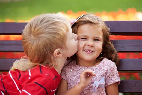 Love Concept Couple Of Kids Loving Each Other Stock Photo Image