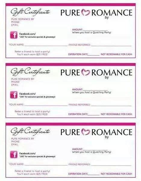 Pure Romance Printable Pure Romance Games Pure Products Pure Romance Party