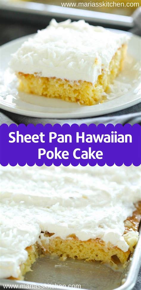 Southern country living 1.117 views1 months ago. Easy Sheet Pan Hawaiian Poke Cake Recipe | Poke cake ...