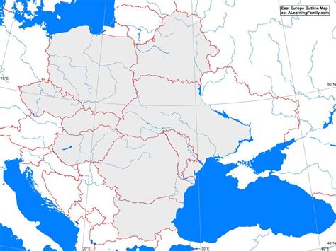 Map Of Eastern Europe Blank Get Map Update