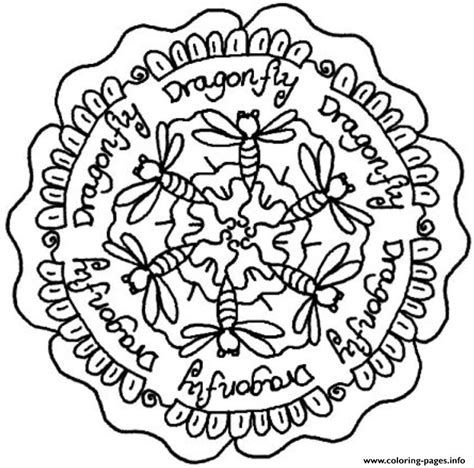 The basic form of most mandalas is a circle in which are depicted symbolic gates of the. Dragonfly Mandala S9470 Coloring Pages Printable
