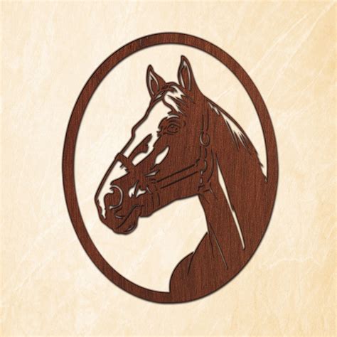 Horse head svg file for cricut Farm animal Clipart wood | Etsy
