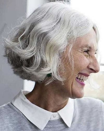 Blunt bob for gray hair over 60 women blunt bob not only wears by younger but also belongs to women over 60. 50 Amazing Haircuts for Older Women Over 60 in 2020-2021 ...