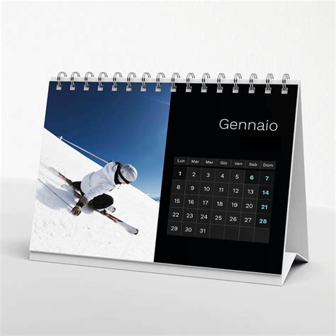 Calendario Da Tavolo Black 02 21x15 Cm Il Fotoalbum
