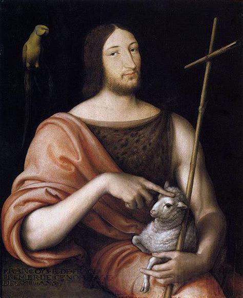 Portrait Of Francois I As St John The Baptist Jean Clouet Open Picture