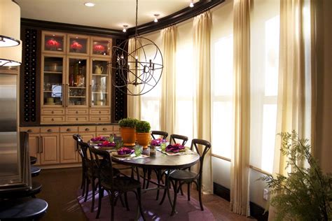 Vibrant Transitional Kitchen Dining Room Before And After