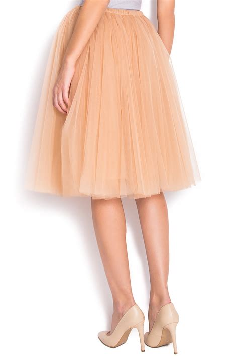 Pleated Tulle Skirt Midi Skirts Made To Measure