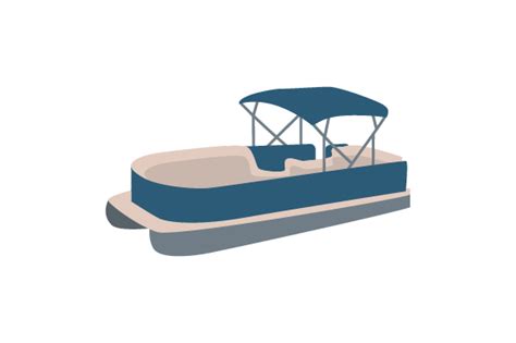 Pontoon Boat SVG Cut File By Creative Fabrica Crafts Creative Fabrica