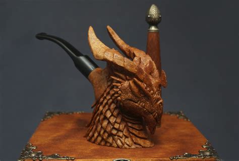 Dragon Tobacco Pipe Handcrafted From Briar Wood Craftsman Pipes