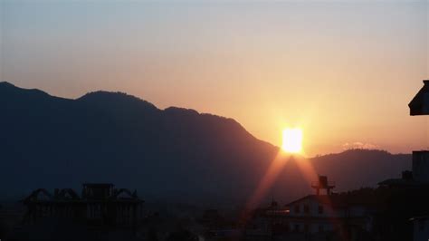 Sunset In The Hills Of Kathmandu Free Stock Photo Public Domain Pictures