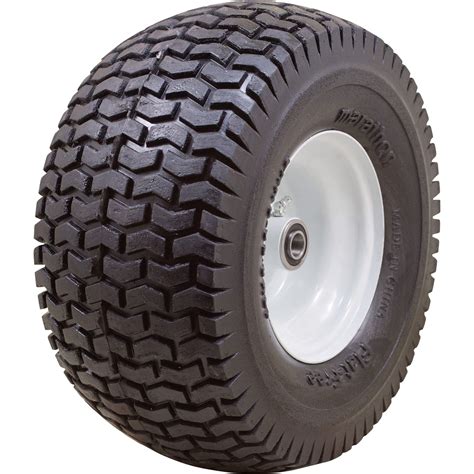 Marathon Tires Flat-Free Lawn Mower Tire — 3/4in. Bore, 13 x 6.50–6in