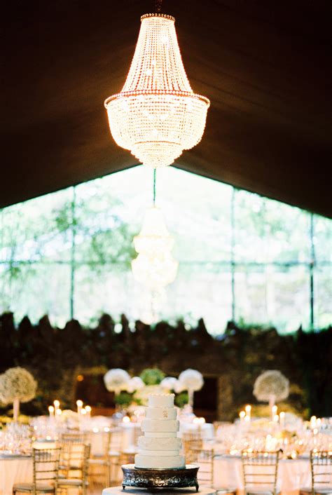 Chandelier In Wedding Tent Elizabeth Anne Designs The Wedding Blog
