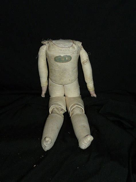 Antique Florodora Germany Leather Doll Body Jointed Legs No