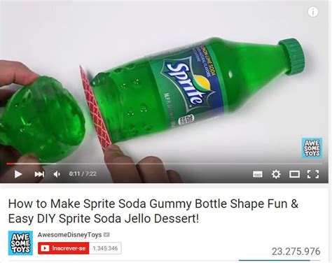 How To Make Sprite Soda Gummy Bottle Shape Fun And Easy Diy Sprite Soda Jello Dessert By