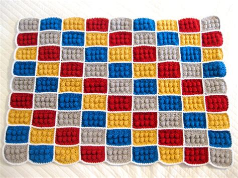 All Things Bright And Beautiful Crochet Lego Blanket Tutorial