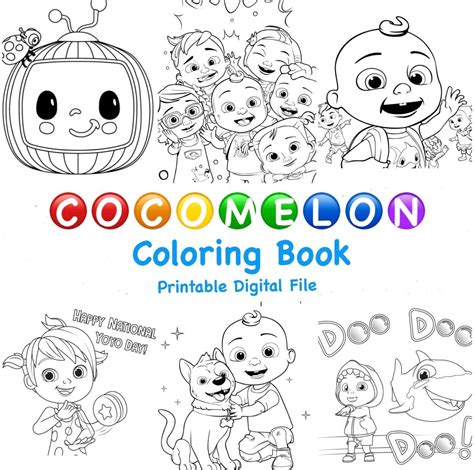 Cocomelon Coloring Pages Cocomelon Coloring Book Shapes Coloring My