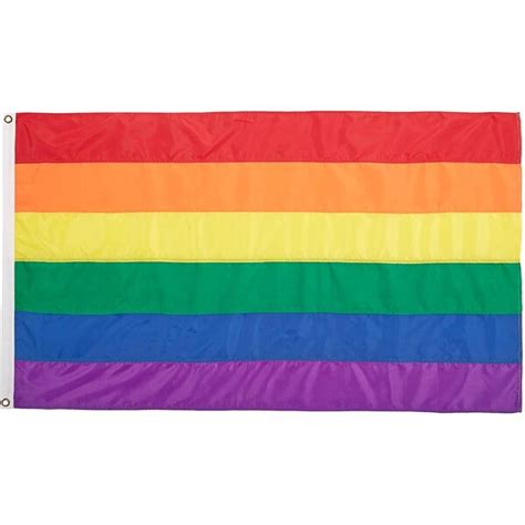 Arlmont And Co Nyl Glo Rainbow Flag 3 By 5 Feet Wayfairca