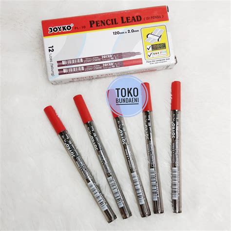 Jual Pencil Lead Joyko Pl 10 Isi Pensil 2b Refill Pencil Mekanik 2