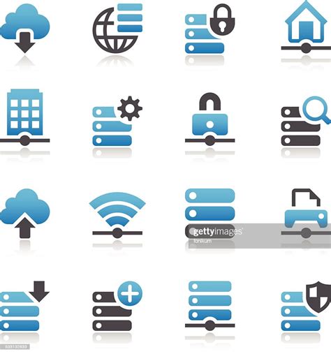 Network Servers Icon Set High Res Vector Graphic Getty Images