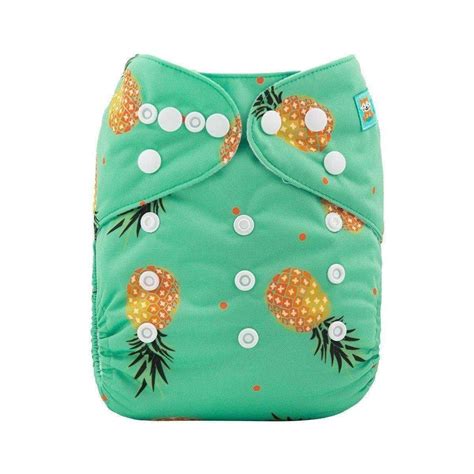Alva Pocket Diaper Pineapple Happy Beehinds Modern Cloth Diapers