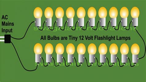 Make 230 Volts Bulb String Light Circuits for Diwali and Christmas