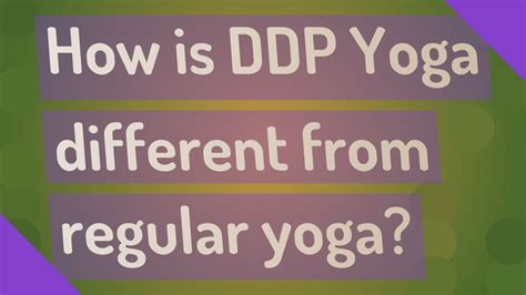 How Is Ddp Yoga Different From Regular Yoga Youtube