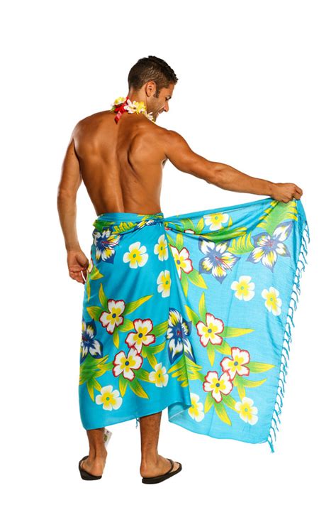 sarong for men hawaiian cover up sarong in turquoise