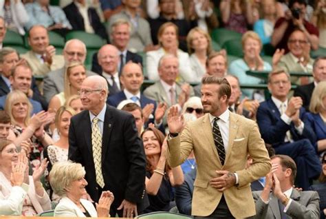 Beckham Takes His Seat In Royal Box At Wimbledon Itv News