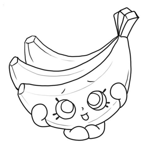 Coloring Pages Banana Coloring Pages