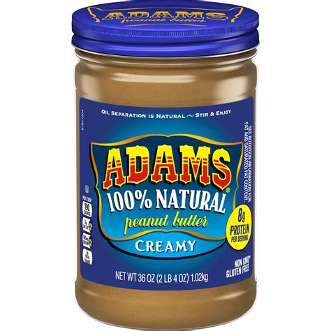 Adams Natural Creamy Peanut Butter 36 Ounce