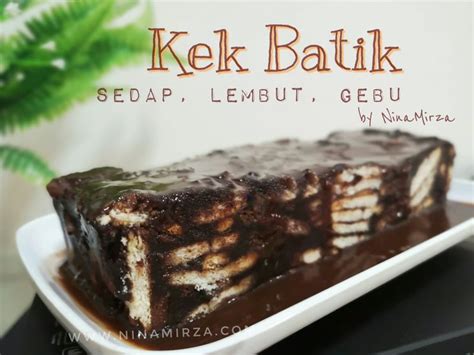Cara mudah membuat kek batik lembut yang sangat sedap. Resipi Kek Batik Viral Lembut Sedap Gebu Gerenti Jadi ...