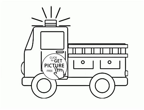 By best coloring pages july 2nd 2013. Fire Truck coloring page for preschoolers, transportation ...