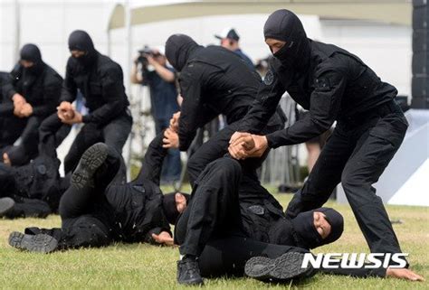 특공무술 선보이는 경기북부 경찰특공대 네이트 뉴스