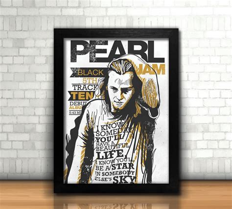 Quadro Pearl Jam Eddie Vedder Black Elo7 Produtos Especiais