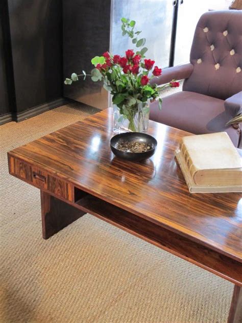 Midcentury danish coffee table in rosewood with royal copenhagen tile panel accent, circa 1960s. 1960s Danish Rosewood Coffee Table - Occasional Tables