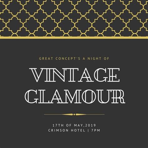 Customize 204 Great Gatsby Invitation Templates Online Canva