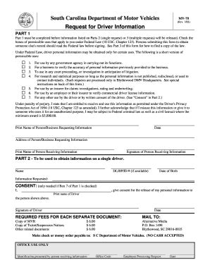 Insurance license exam step 4: US South Carolina RMV Forms - Editable, Fillable ...