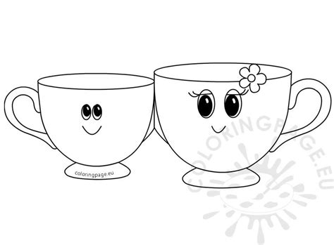 These original works of art by juleez are created by artist julie borden. Printable Mother's Day Tea Cup Card Template - Coloring Page